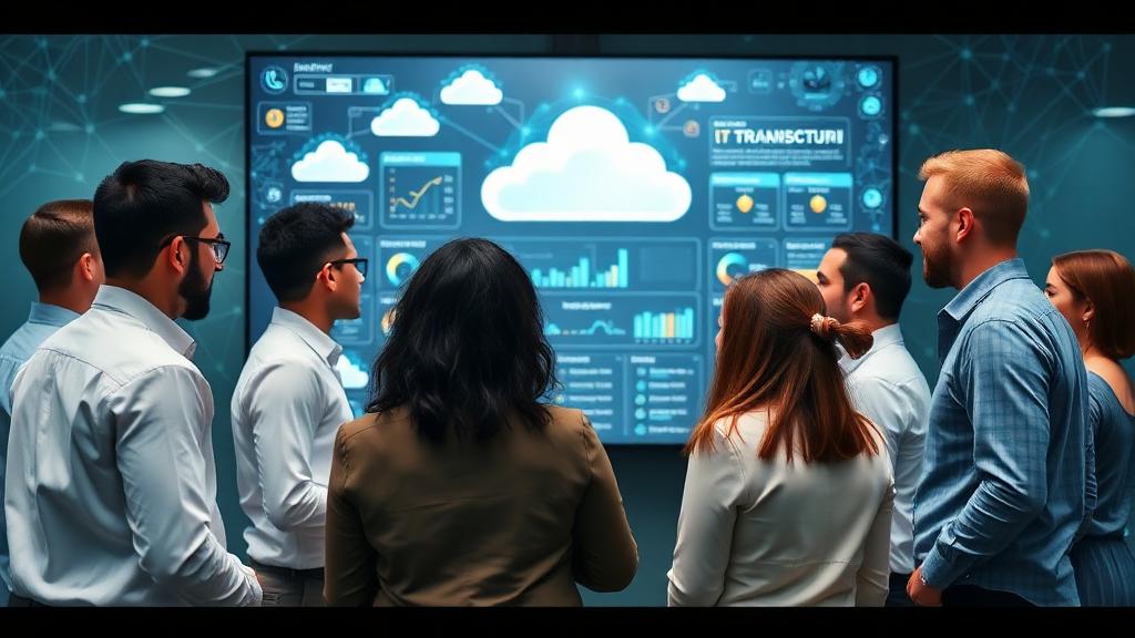 Abstract visual representing organisational transformation and connected change